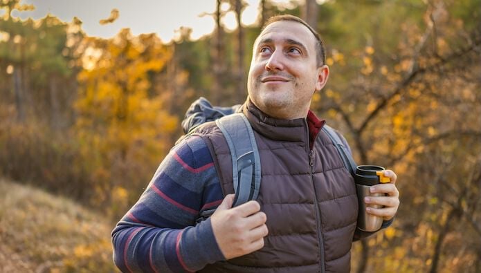 Man hiking